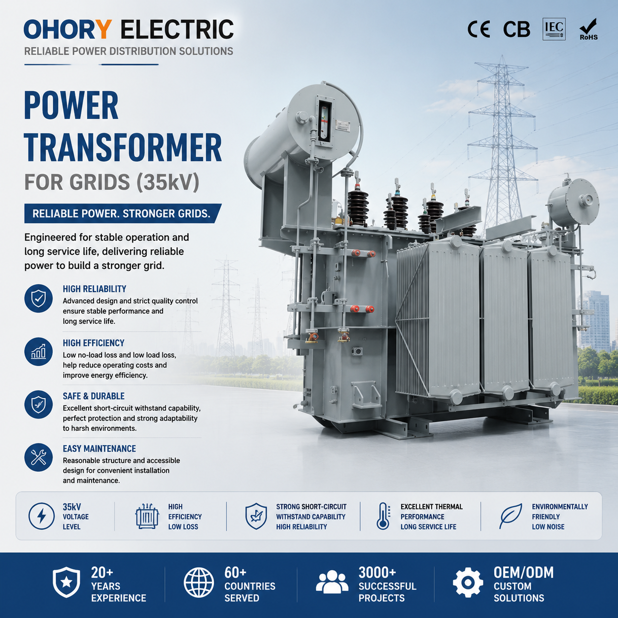 Power Transformer for Grids 35kV